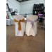 Plastic chair with cover